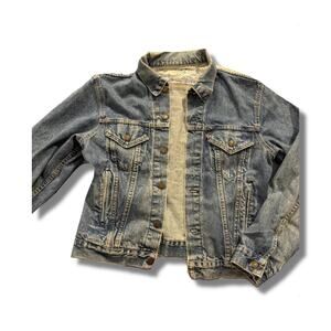 Levi's vintage denim jacket with white lace panel